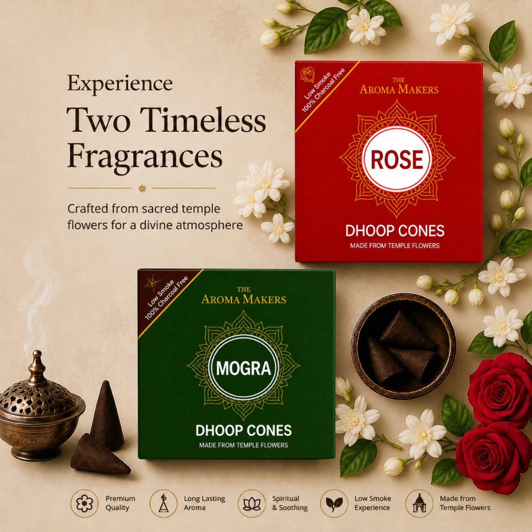 Rose-Mogra Dhoop Cones Combo