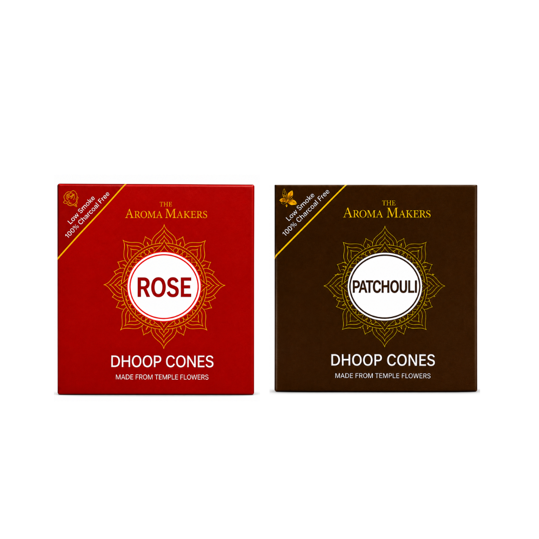 Rose-Patchouli Dhoop Cones Combo