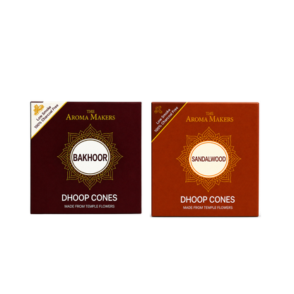 Bakhoor & Sandalwood Dhoop Cones Combo
