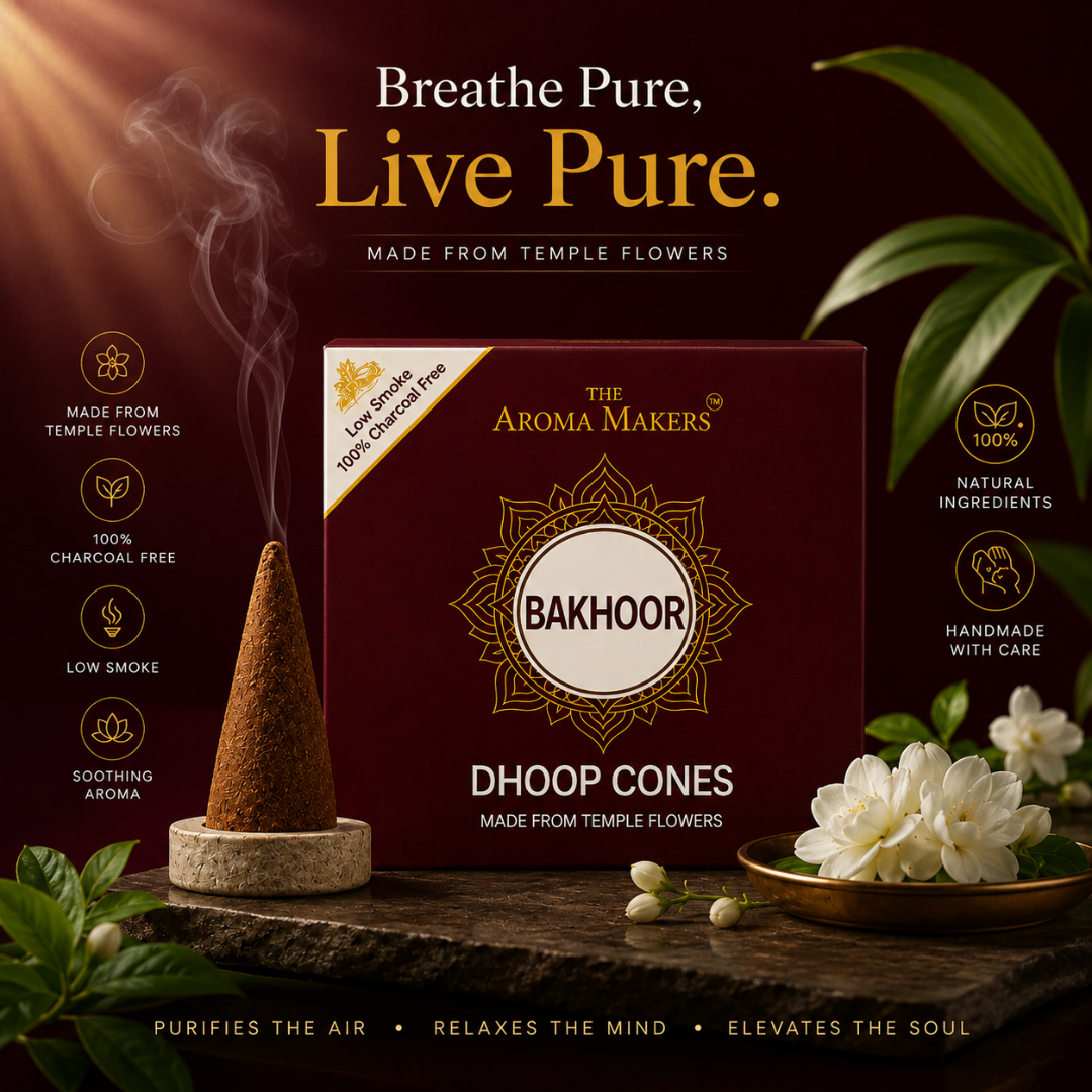 Bakhoor Dhoop Cones – Charcoal-Free Incense Cones
