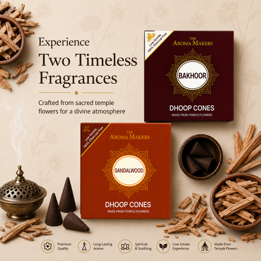 Bakhoor & Sandalwood Dhoop Cones Combo
