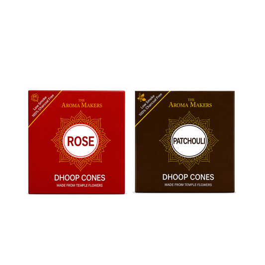 Rose-Patchouli Dhoop Cones Combo